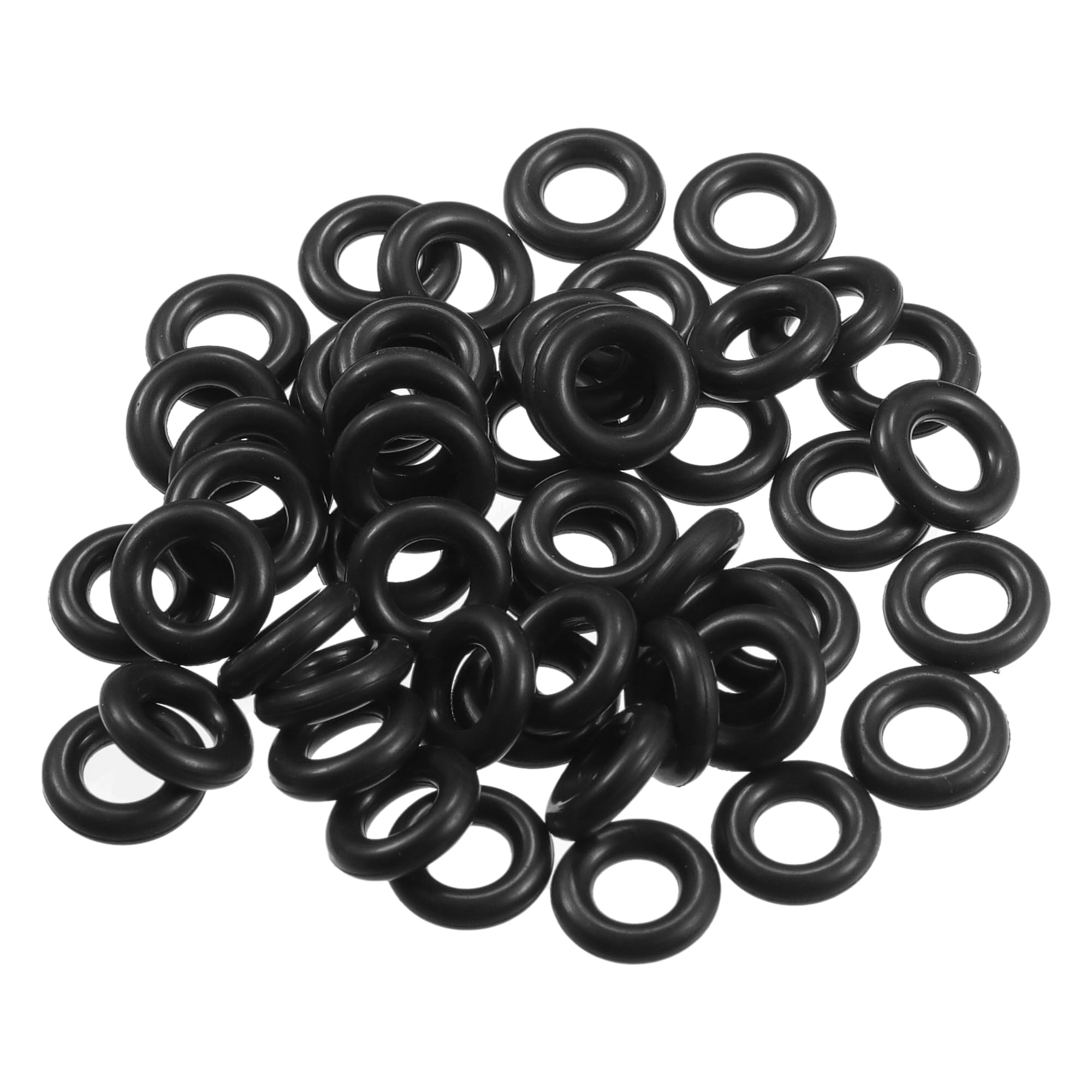 

Partuto 50pcs 4mm Inside Diameter x 2mm Cross Section Universal Car Oling Seal Gasket 4MM чорний