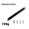 Yunbei 2-in-1 Ratchet Extension Wrench Set for Tight Spaces