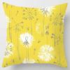 Yellow Dandelion Leaf Pillowcase Office Living Room Home Pillowcase Car Ornaments
