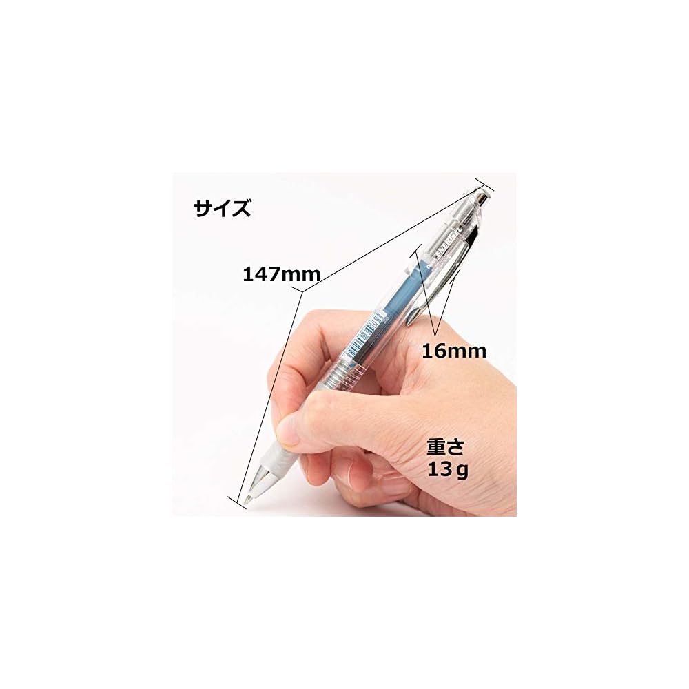 Pentel EnerGel Infre 0.7mm Gel Ink Ballpoint Pen Clear Barrel Blue Black Pack of 10