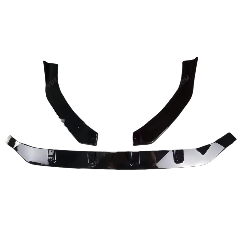 MAXTON Style Glossy Black Car Front Bumper Splitter Lip For Volkswagen Golf 7.5 GTI 2017-2020 Front Bumper Lip Diffuser BodyKits