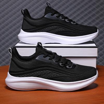 Chaussures pour hommes printemps nouveau maille respirante déodorante chaussures de sport chaussures décontractées polyvalentes pour hommes chaussures de course ultra-légères à semelle souple amortissante