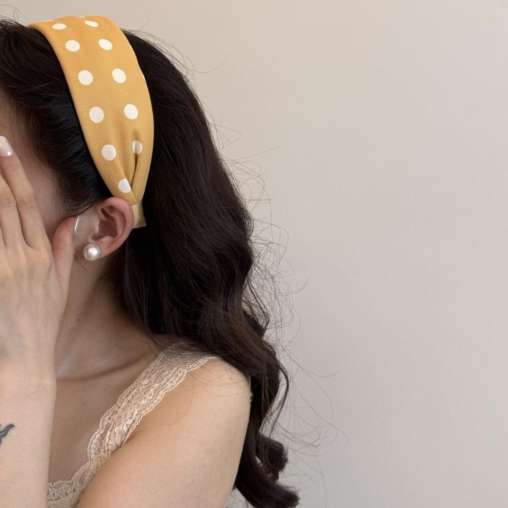 Polka Dot Pattern Polka Dot Headbands Padded Design Hair Accessories  For Women