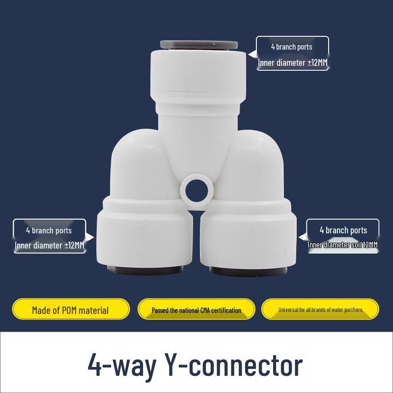 Trójnik do oczyszczacza wody z szybkozłączką 2-punktową do kuchni domowej