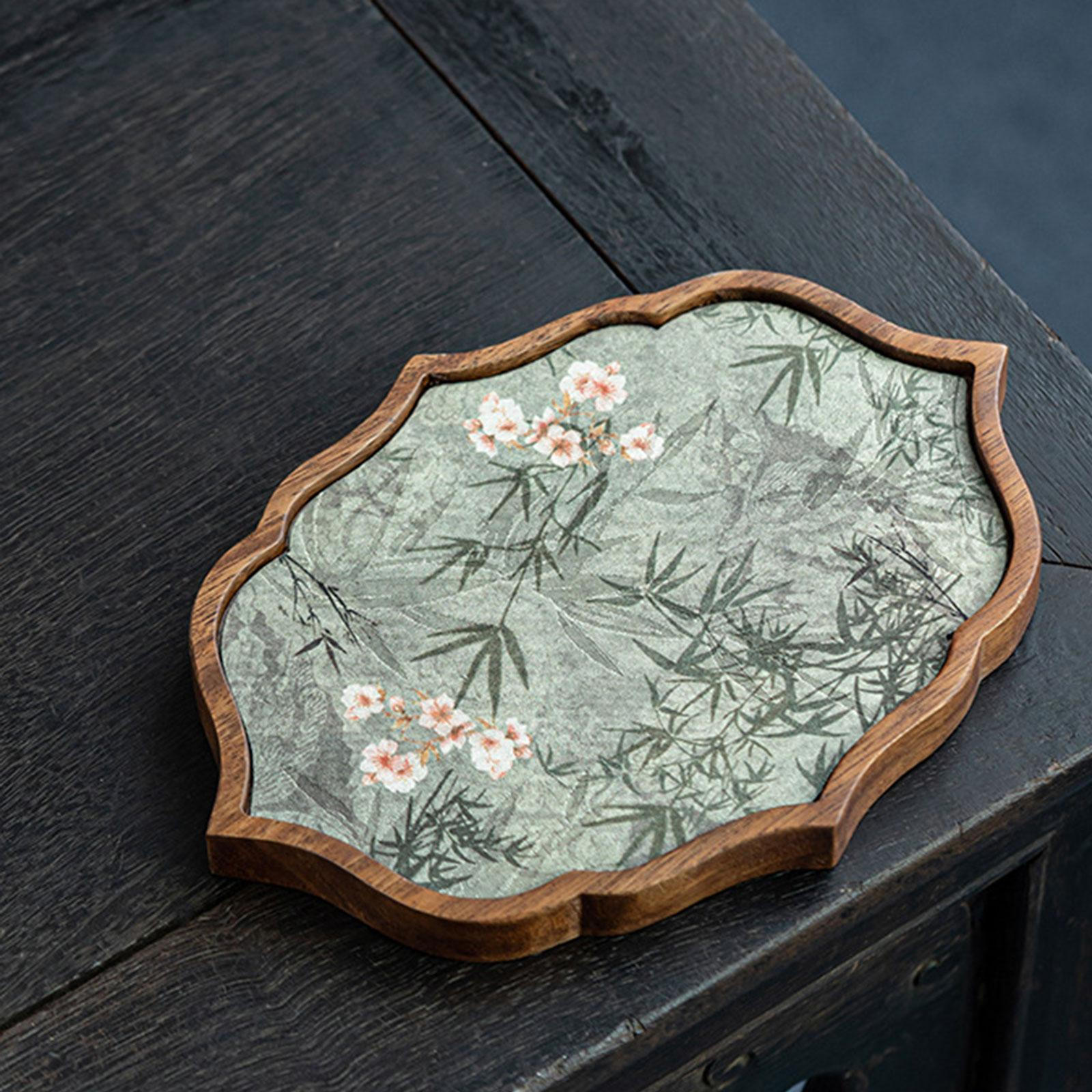 Чайный поднос Gongfu Стол китайский Кунг-фу Декоративные украшения Органайзер Поднос для сервировки Large Cloud
