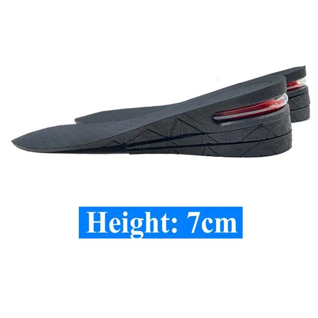 Fashion New 3-7cm Height Increase Insole Cushion Height Lift Adjustable Cut Shoe Heel Insert Taller Shockarch Support Absorbant Foot Pad