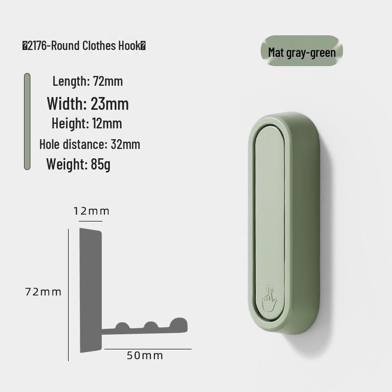 Modern Minimalist Foldable Zinc Alloy Coat and Hat Hook