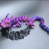 30/24CM 3D Print Magic Dragon Model Multi-joint Movable Fish Tank Gaming Table Home Decoration Desk Ornament Toy