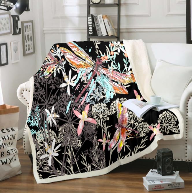Feelyou Black Cat Blanket for Kids Toddler Cute Pet Cats Pattern Fleece Throw Blanket Lovely Kitten Plush Blankets and Throws Super Soft Coz