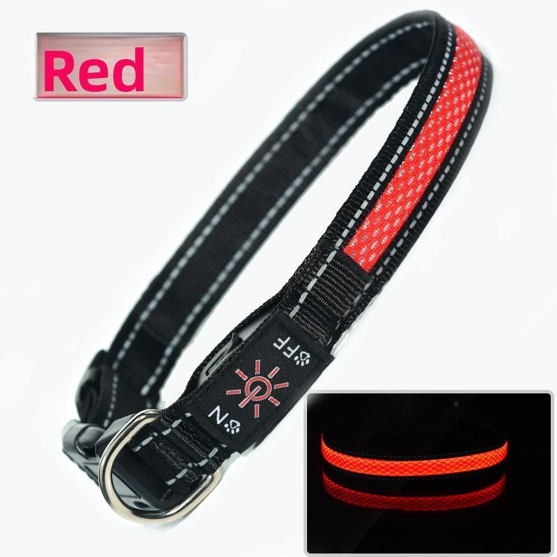 Up Led Light Dog Collar Rechargeable Waterproof Safety Collars Supplies Pet