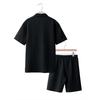 Summer Men’s Short-Sleeved Set: Jacquard Small Check Loose-Fit Casual Polo Shirt Set for Men