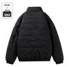 Men's Winter Business Casual Lambswool Jacket, Stand Collar, Thickened, Plus Size, Fleece-Lined, Warm Cotton.