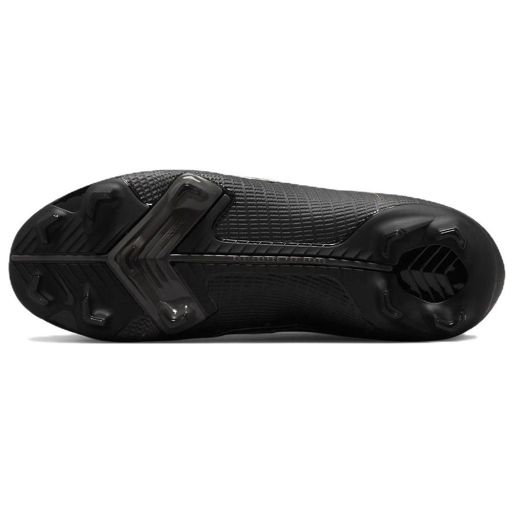 Nike Mercurial Superfly 8 Pro FG GS Black Cave Stone Kids Sneakers Metallic-Silver Metallic-Gold DJ2843-007