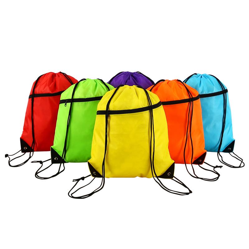 Marathon Event Polyester Drawstring Backpack - Portable and In Stock