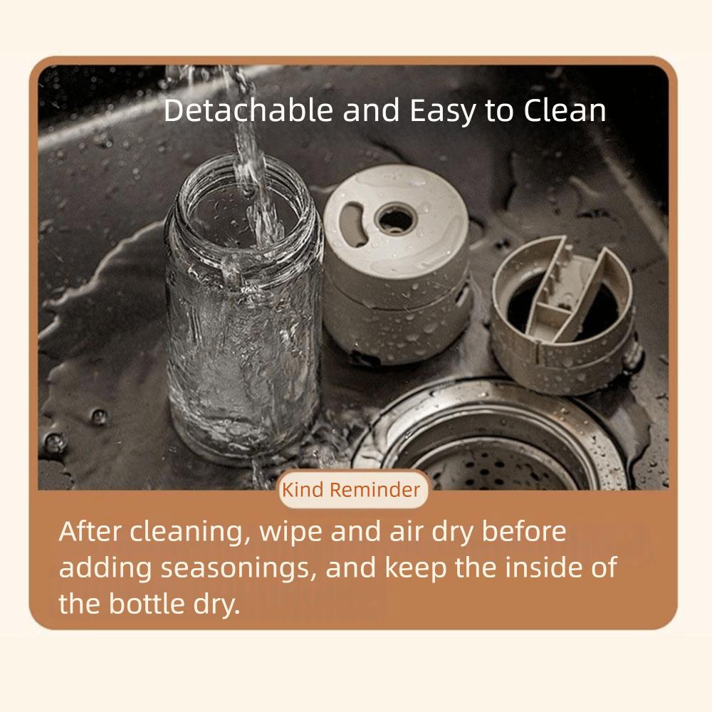 3Pcs Push Type Quantitative Sprinkler 180/250ml Spice Bottle Seasoning Container  Restaurants