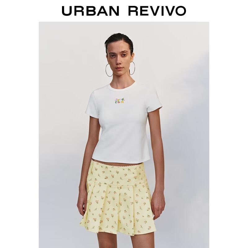 UR Women s Slim-Fit Beaded Letter Short Sleeve T-Shirt XL