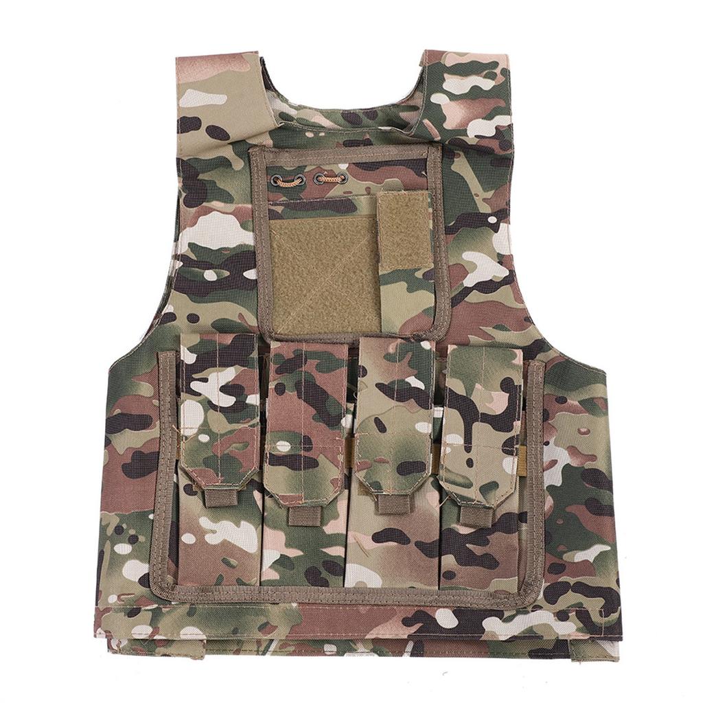 Children Kids Army Military Equipment Combat Game Camouflage Uniform Vest(CP Camouflage)
