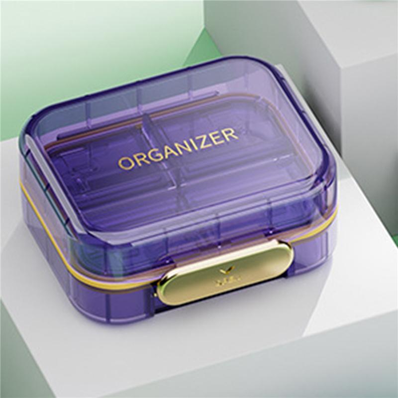 Mini Dispensing Environmental Protection Moisture-Proof Travel Independent Pill Portable Multi-cell Pill Box Packing Storage