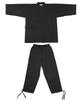 Samue for size 39 [KYOETSU] men, summer, shijira, (black, M)