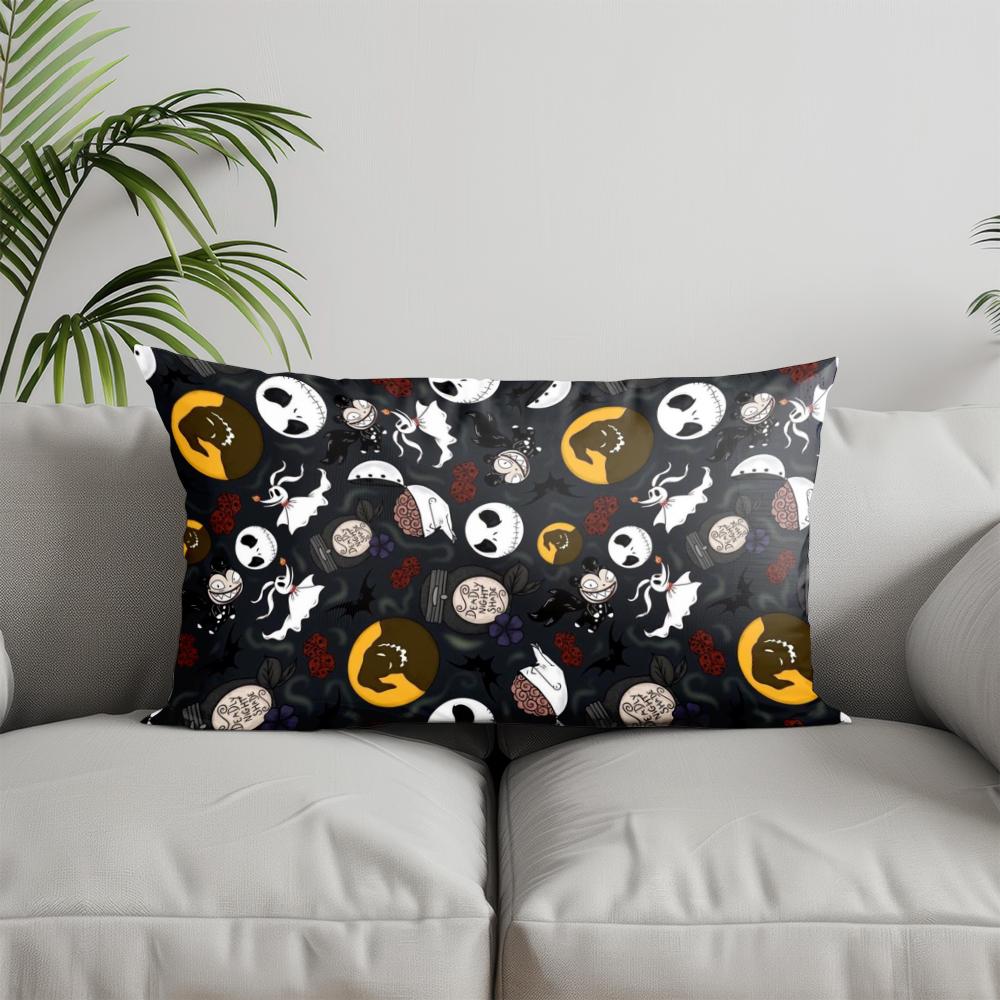 Home Decor Halloween-Patterned Rectangle Pillowcase Suitable For Sofa Bedroom Car Pillow Cover Cushion Rectangular Back Cushion