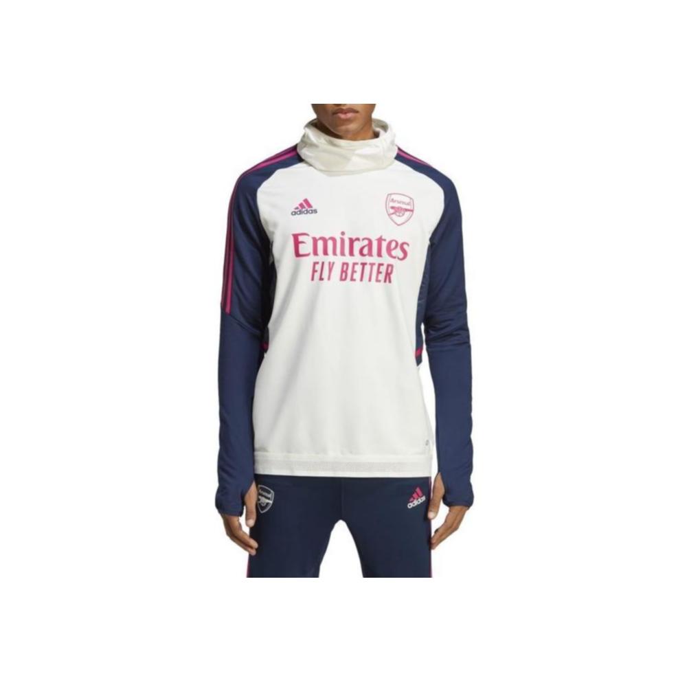 Adidas American Vintage Casual Sports High Neck Long Sleeve Pullover Sweatshirt Men Sweatshirt White HS7625