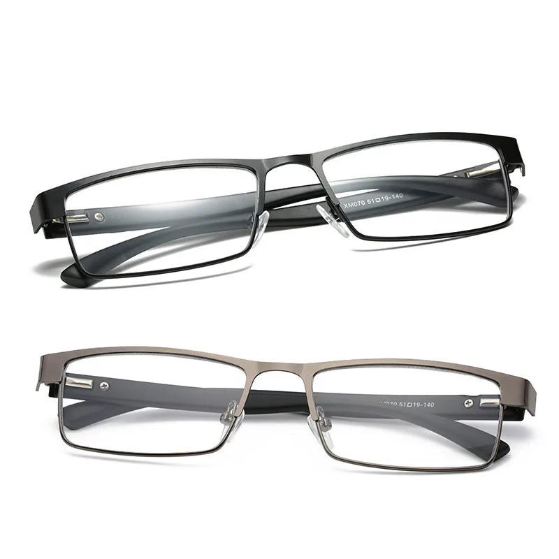 Men Titanium Alloy Reading Glasses Non Spherical 12 Layer Coated Lenses Eyeglasses Business Hyperopia Eyewear +1.0 To +4.0