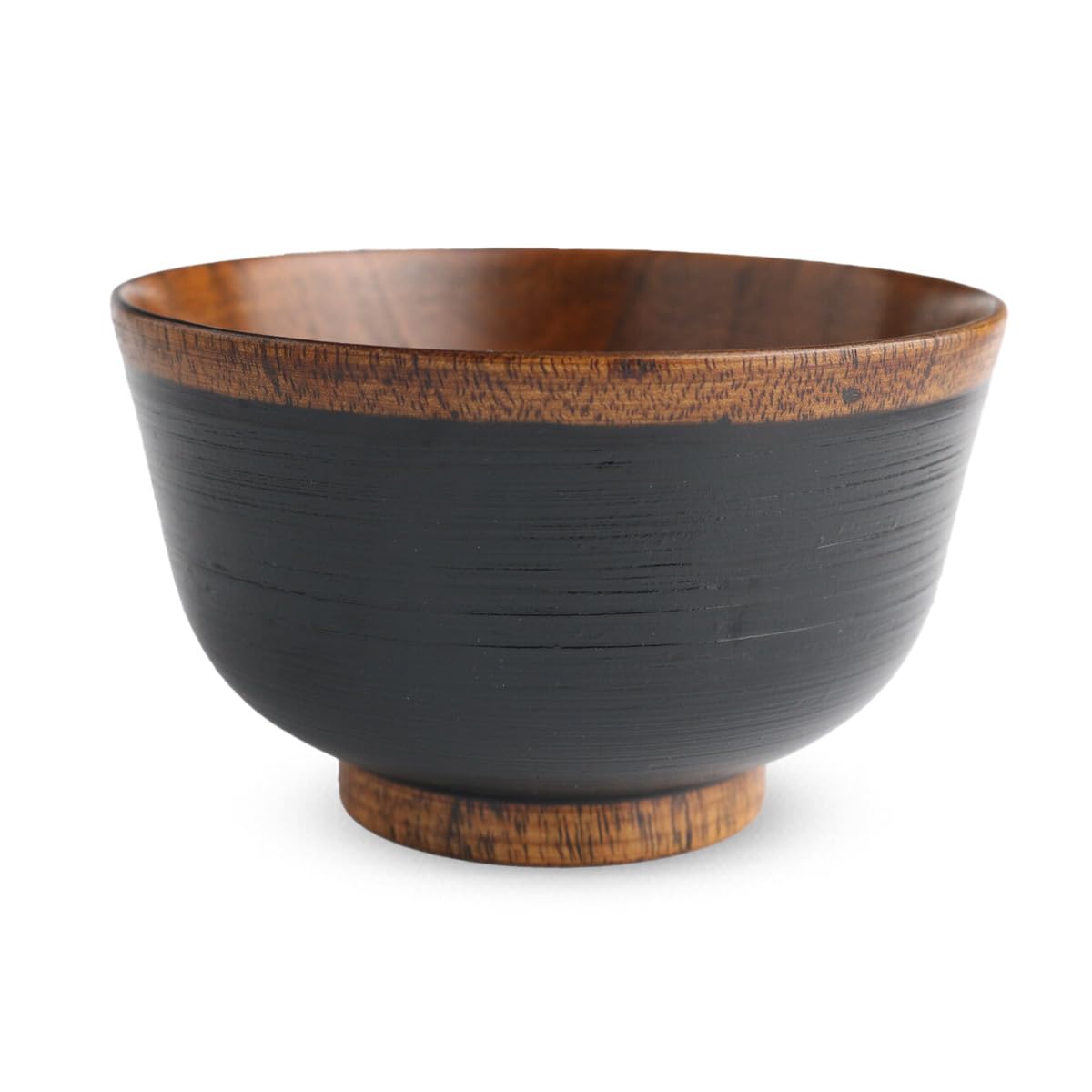 Dishwasher Safe Wooden Soup Brushstroke x 7cm J-kitchens Bowl, Finish, Black, 11.2 чёрный