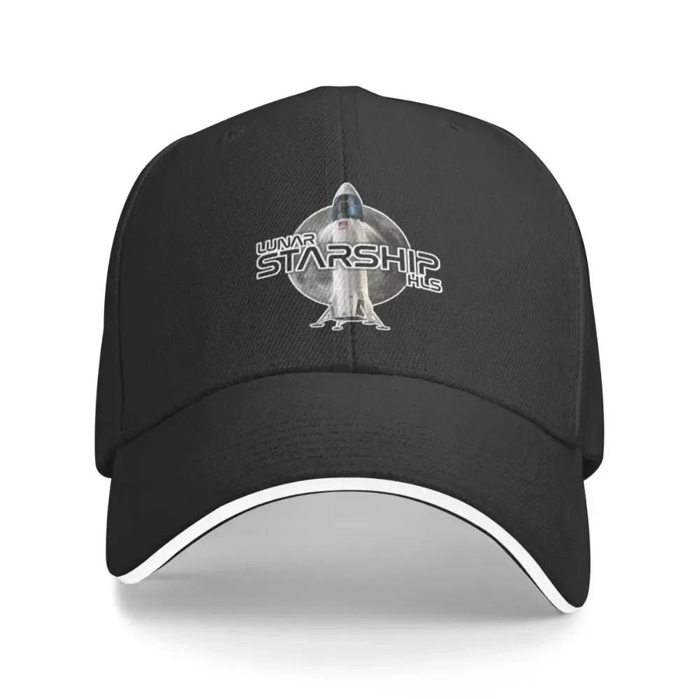 New SpaceX Lunar Starship HLS Baseball Caps Casquette Unisex Hats