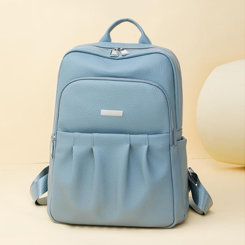 Women's Commuter Backpack Soft Leather Large Capacity Backpack