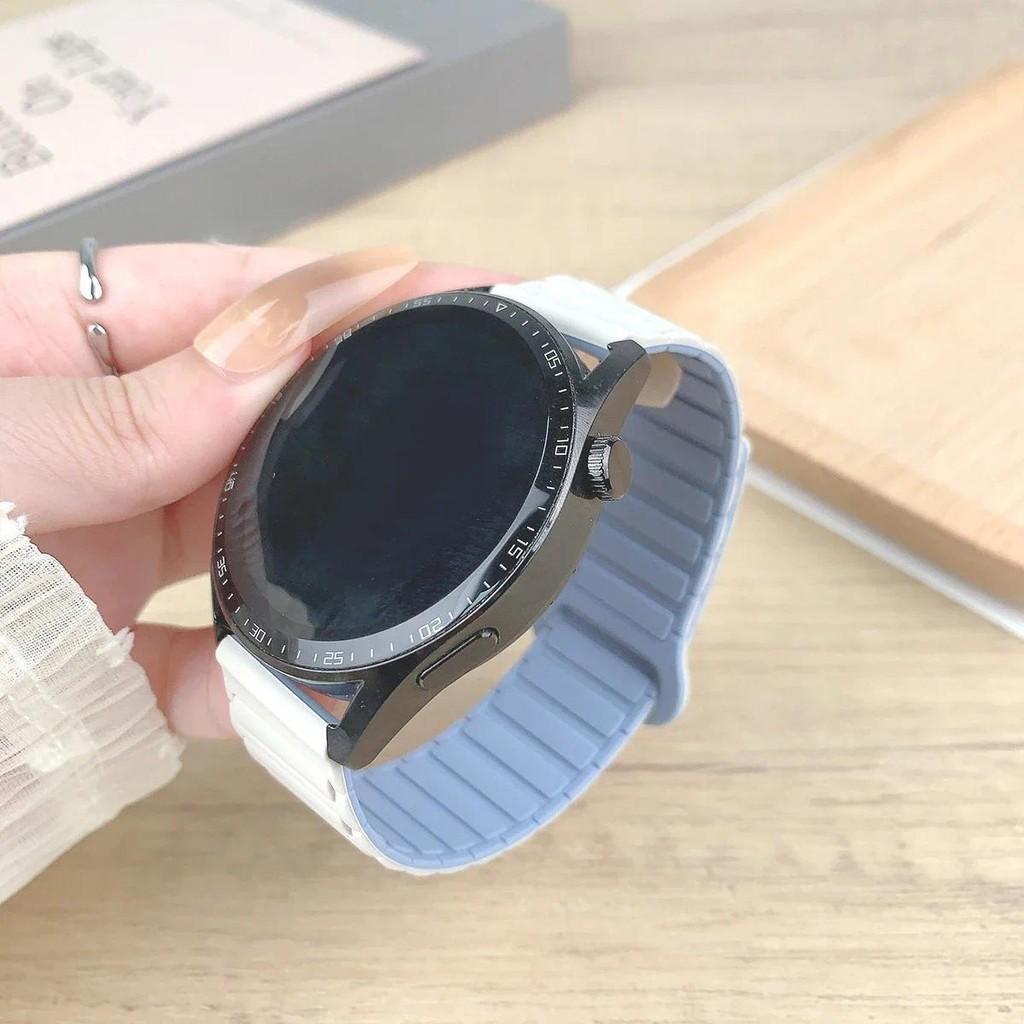 18mm 20mm 22 Mm Magnetic Coil For Samsung Galaxy Watch 7 6 5 4 5Pro 6 4 Classic Silicone Loop For Huawei Watch GT5 5Pro 46mm