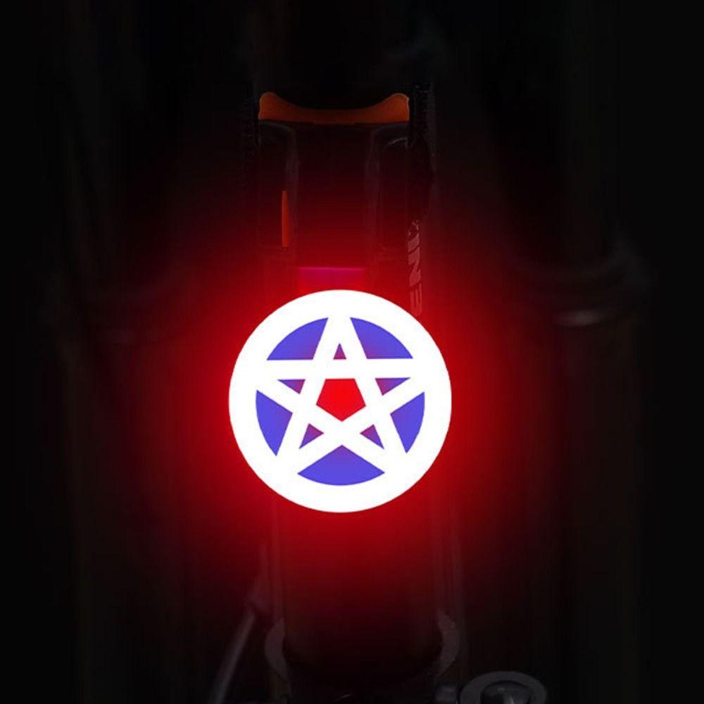 Lumières de vélo LED d'avertissement extérieures chargement USB feu arrière accessoires de vélo créatifs