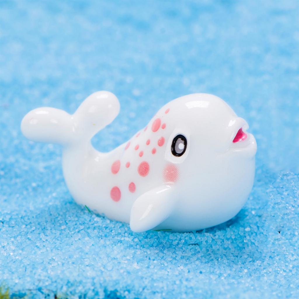 Pack of 10 Ocean Themed Resins Animal Figures for Aquariums Decorations and Children Room Decoration Miniature Whale Sea Hares