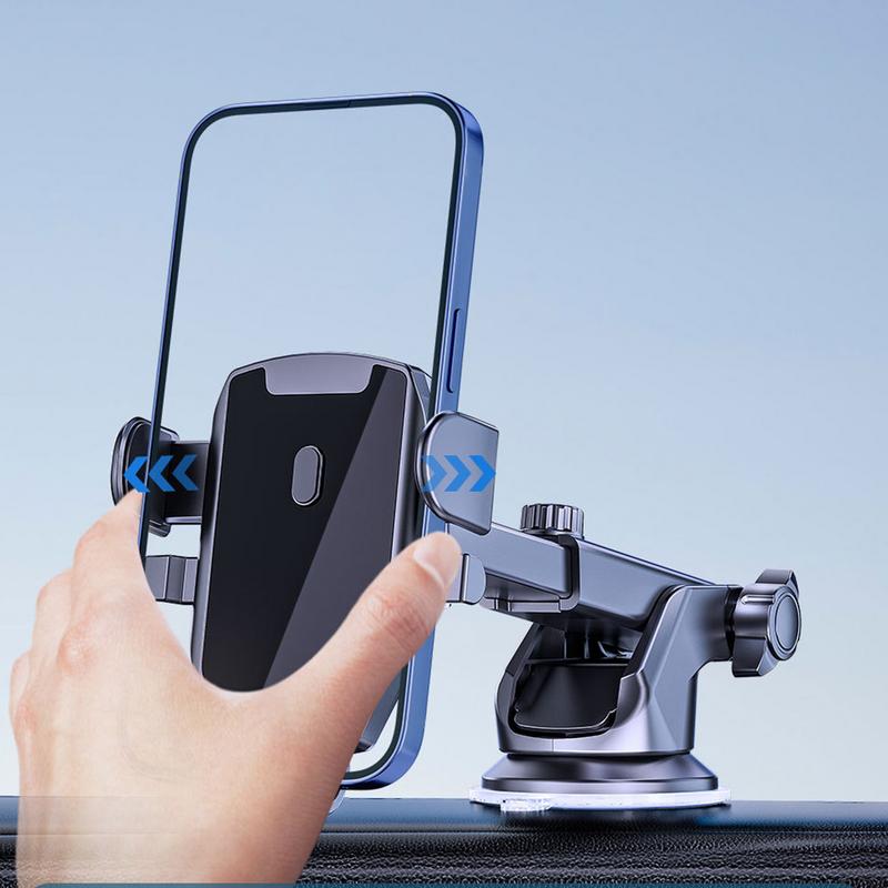 Smartphone Holder, Car Holder, Gel Suction Cup, Cell Phone Holder, Car, One Hand Operations, Freely Adjustable, 360 Rotation