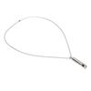 Stress Anxiety Relief Breathing Necklace Stainless Steel Meditation Whistle Necklace for Men Women
