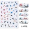 New nail art stickers ins Halloween cute flowers ghost mirror ghost bat adhesive nail stickers