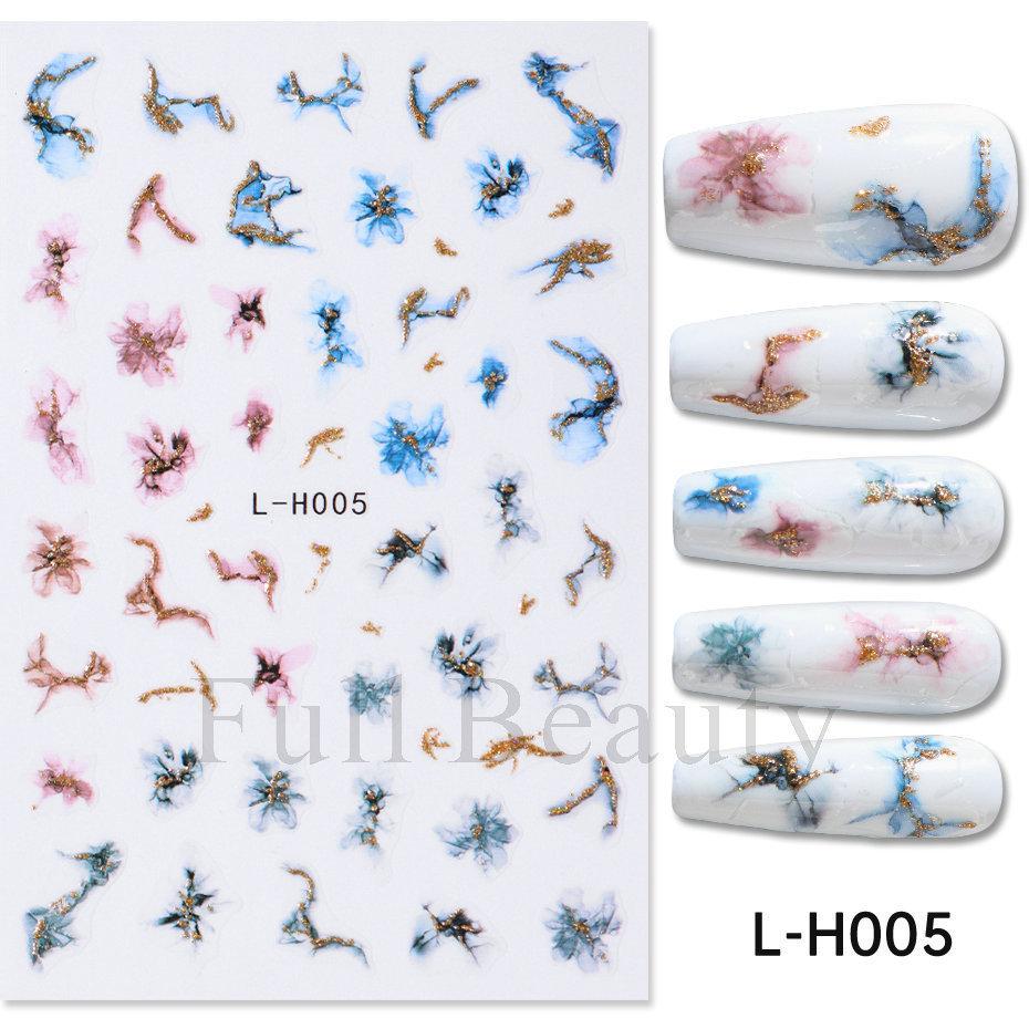 New nail art stickers ins Halloween cute flowers ghost mirror ghost bat adhesive nail stickers
