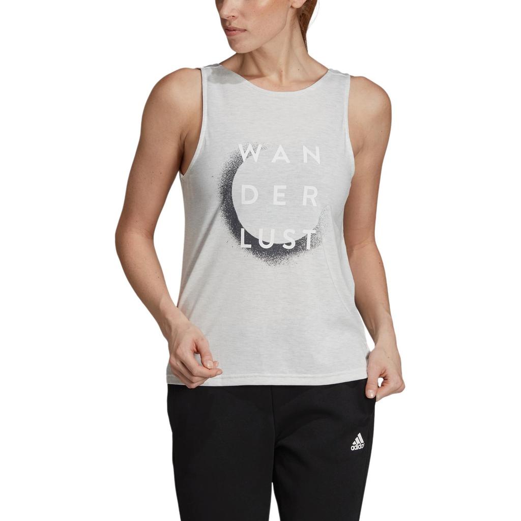 Adidas X Wanderlust Casual Comfortable Fashion Breathable Vest Women Tops White DT4808