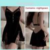 Velvet Sleepwear Set For Women With Deep V Neck And Lace Detailing For Lounge And Nightwear