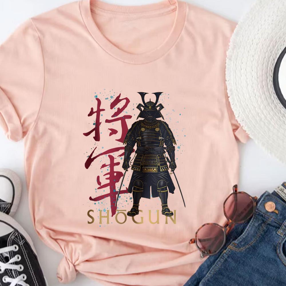 Retro Shogun Graphic T-Shirt Vintage Japanese Warrior Art Tee Shirt Shogun Hiroyuki Sanada Blackthorn Merch Short Sleeves Tops