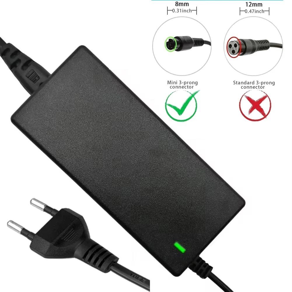 42V DC 2.1*5.5mm Power Adapter Lithium Battery Charger Replaceable Plug Power Charger AC100-240V Plug Power Adapters