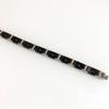 Pulseras de Cadena para Hombre de Cerámica Negra y Acero Inoxidable de 10 MM Joyería Magnética de Hematita de Lujo Accesorios para la Muñeca Pulseras