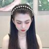 Strass Geflochtene Werkzeuge Haarband Perle Haar Gezahnter Stirnband Haarstyling-Accessoire