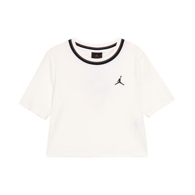 Round Neck Pullover Short Crop Fitted Knit Short Sleeve T-Shirt Women Tops White FV7090100
