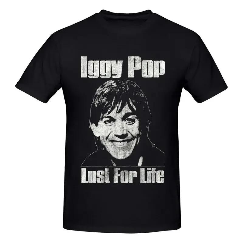 Iggy Pop Lust For Life Mens Licensed Rock N Roll Band Stooges Shirt T-shirt Tee Pop Classic