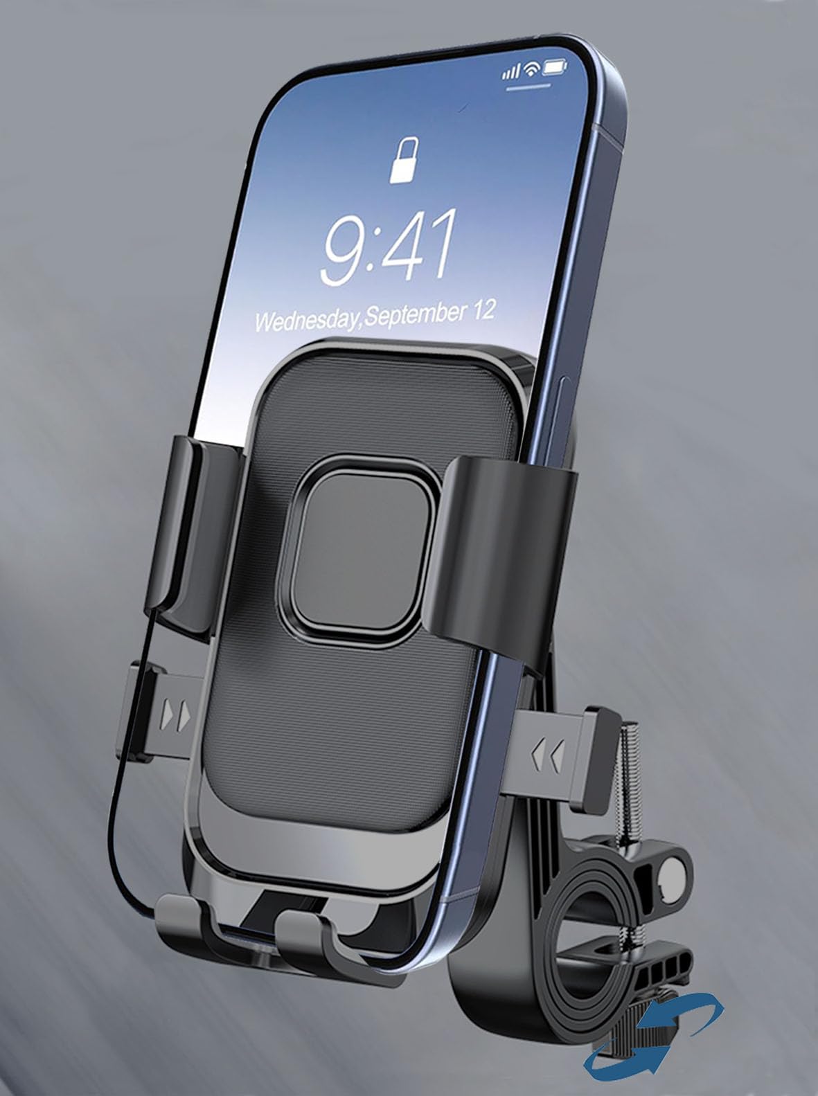 

Велосипедный смартфон 2025 Обновленный Скрывает вырез Вибрация Сильный Легко подходит Дюймовый Регулируемый Легкий Держатель, Модель, Управление одной рукой, [Не чёрный