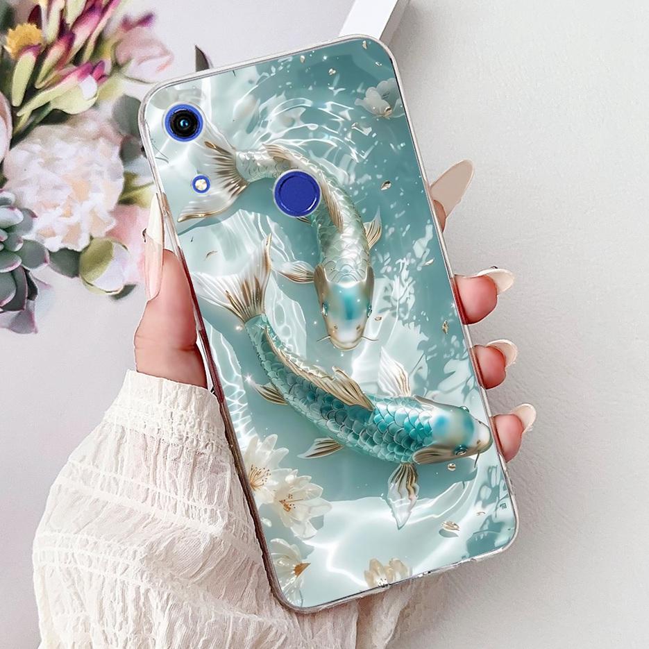 For Huawei Honor 8A Prime Case JAT-LX1 Cute Cat Butterfly Painted Cover Soft Silicone Case For Honor 8C 8X Honor8C Honor8X Shell