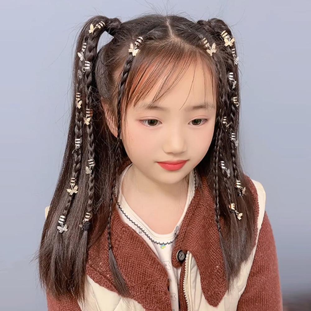 20Pcs Dread Locks Dreadlocks Beads Hair Braiding Hair Braid Tubes Hollow Out Hair Ring  Decor