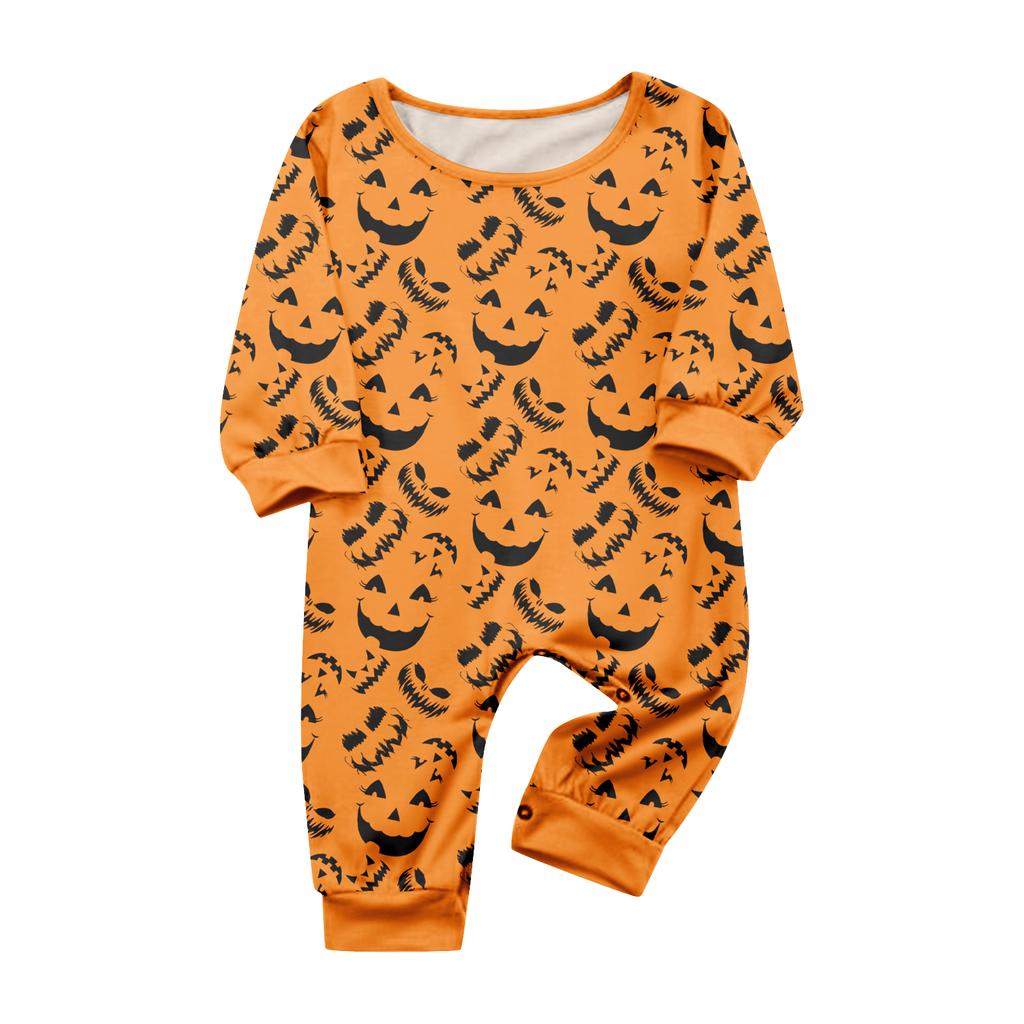Print Cute Family Set Pajamas, Home Clothes, Family Set Long Sleeve Top Pants Set