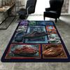 Futuristic Watercraft Collection Pattern Rug Floor Mat for Living Room or Bedroom Soft and Comfortable Carpet a Gift for Birthday and Holiday.