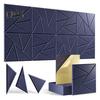12Pcs Soundproof Wall Panel Self-Adhesive Sound Absorbing High Density Thick Acoustic Foam Panel Noise Reduction Wall Decoration Tile